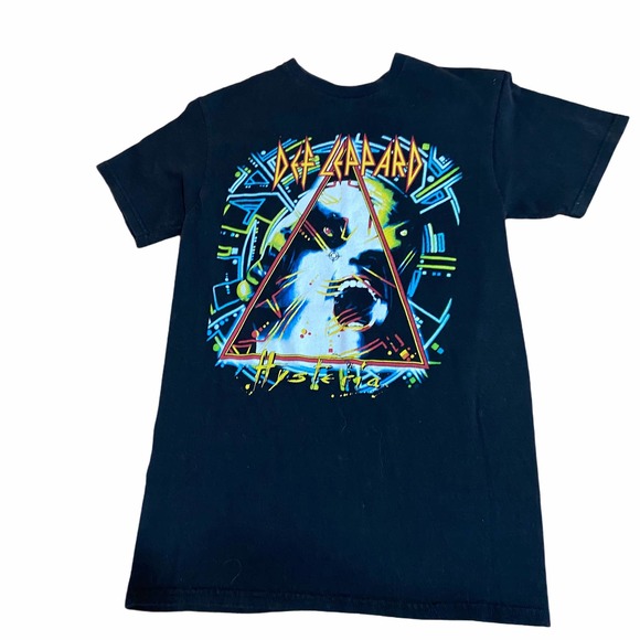 Def Leppard Rock and Roll T Shirt Small Black Short Sleeve Crew‎ Neck Cotton - Picture 2 of 6